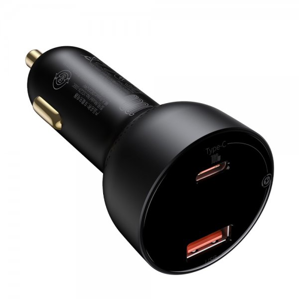 Baseus Billaddare Superme USB-C & USB-A 100W Svart