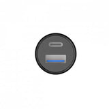 Gear Billaddare USB-C PD 30W + USB-A QC18W Svart