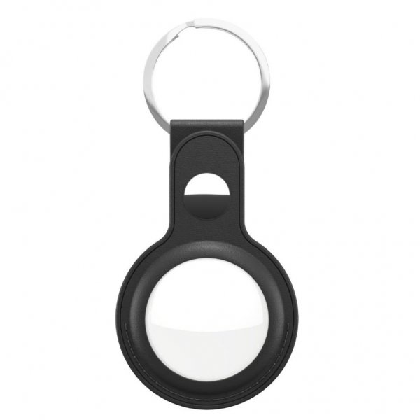 KeyBudz AirTag Hållare Läder Svart