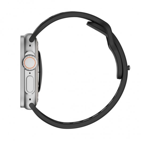 KeyBudz Apple Watch 44/45/46mm/Apple Watch Ultra Armband Journey Carbon Black