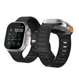 KeyBudz Apple Watch 44/45/46mm/Apple Watch Ultra Armband Journey Carbon Black