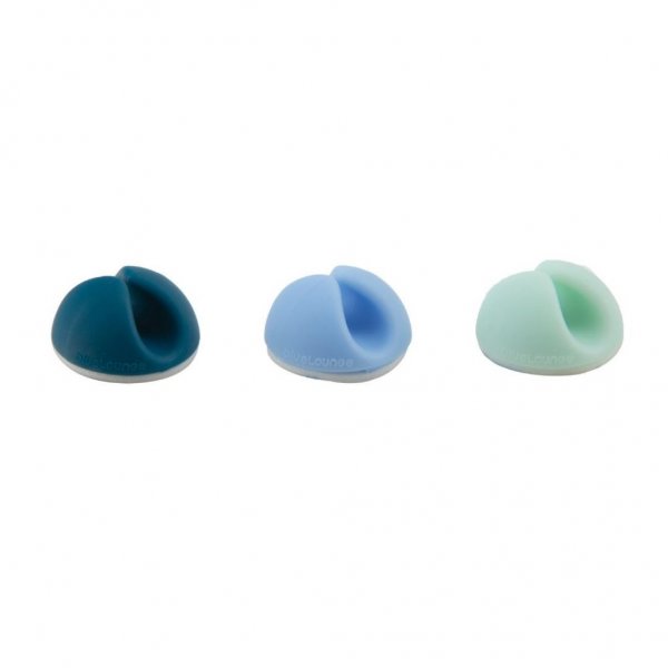 Bluelounge CableDrop Mini Ombre - 9-pack Blå