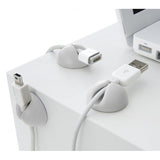 Bluelounge CableDrop Självhäftande hållare för sladdar 6-pack Vit