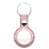 KeyBudz AirTag Hållare Läder Rosa