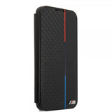 BMW Samsung Galaxy S22 Plus Fodral Triangle Pattern & Tricolor Stripe Svart