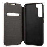 BMW Samsung Galaxy S22 Plus Fodral Triangle Pattern & Tricolor Stripe Svart