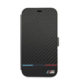 BMW iPhone 13 Pro Fodral Tricolor Carbon Effect Svart