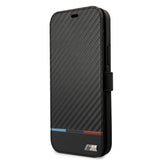 BMW iPhone 13 Pro Max Fodral Tricolor Carbon Effect Svart