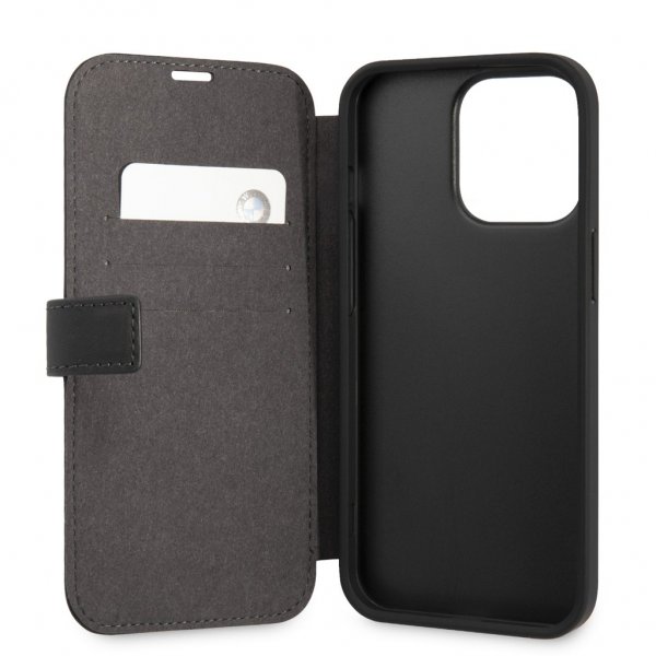 BMW iPhone 13 Pro Max Fodral Tricolor Carbon Effect Svart