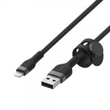 Belkin BOOST CHARGE USB-A to LTG_Braided Silicon 1m Svart