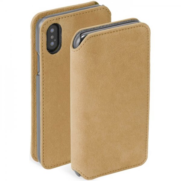 Krusell iPhone Xs Max Fodral Broby Cognac