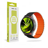 Mobile Origin Samsung Galaxy Watch 8 40/44mm/Classic 46mm Armband Easy Strap Svart Orange