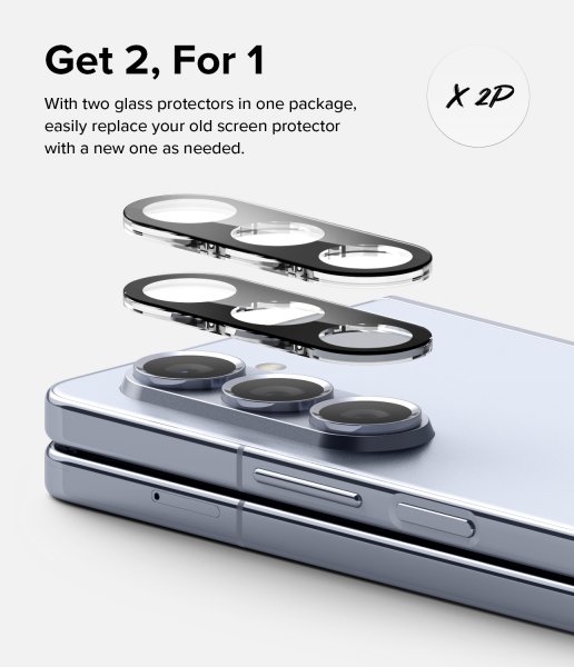 Ringke Samsung Galaxy Z Fold 5 Kameraskydd Camera Protector Glass 2-pack