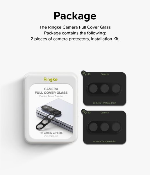 Ringke Samsung Galaxy Z Fold 5 Kameraskydd Camera Protector Glass 2-pack