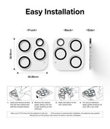 Ringke iPhone 15 Pro Max Kameraskydd Camera Protector Glass 2-pack