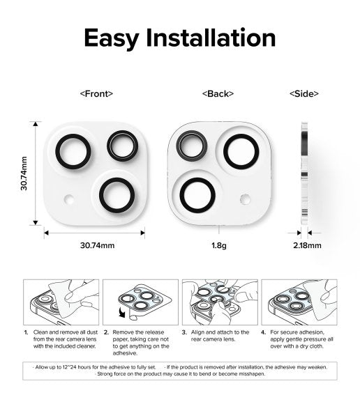 Ringke iPhone 15/iPhone 15 Plus Kameraskydd Camera Protector Glass 2-pack