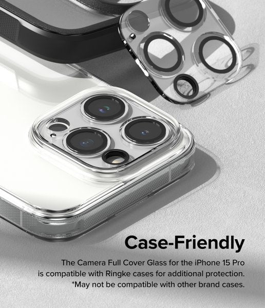 Ringke iPhone 15 Pro Kameraskydd Camera Protector Glass 2-pack
