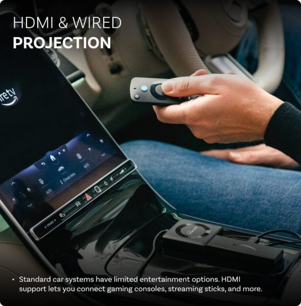 Ottocast Car TV Mate Max Trådlös CarPlay/Android Auto Adapter med HDMI