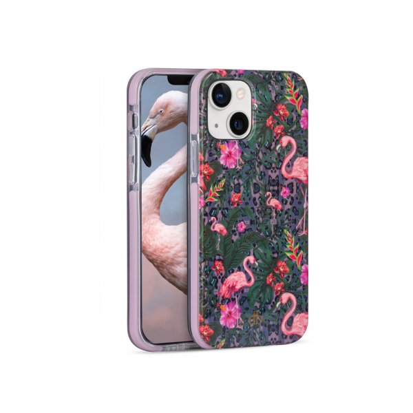 dbramante1928 iPhone 13 Mini Skal Capri Tropical Flamingo