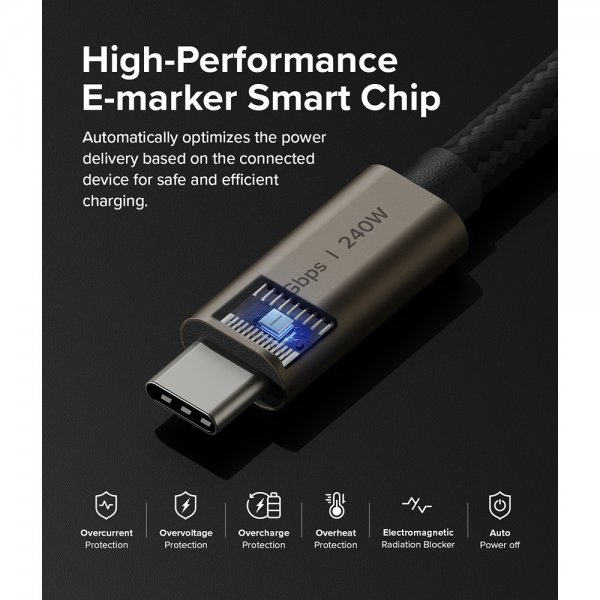 Ringke Kabel USB 3.2 Gen 2X2 USB-C 240W 2m