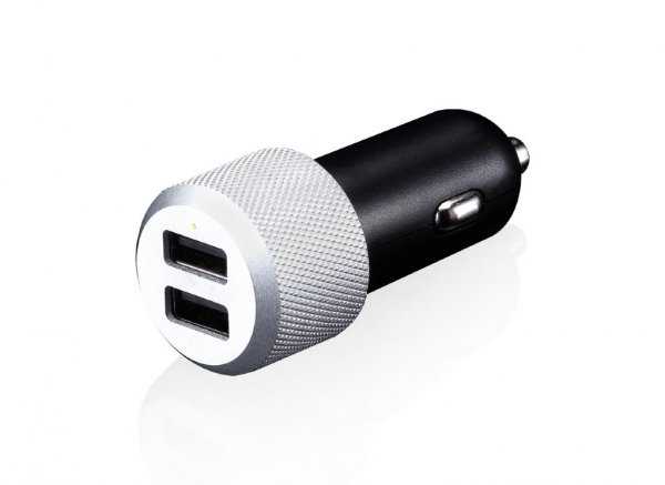 Just Mobile Highway Max Billaddare med Micro USB och Dubbla Kontakter