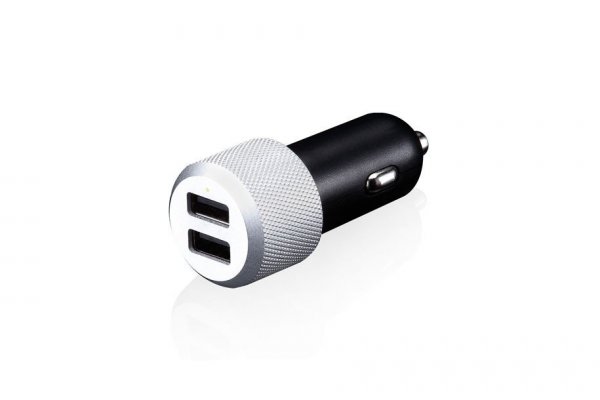 Just Mobile Billaddare Och Lightning Kabel Highway Max Svart Silver