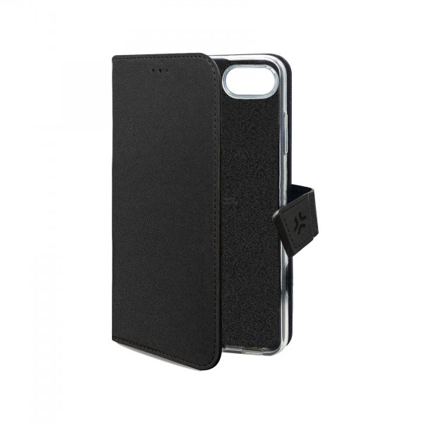 Celly iPhone 16e/17e Fodral Wally Wallet Case Svart