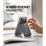 Ringke Korthållare Stand Pocket Magnetic MagSafe Light Gray
