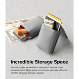 Ringke Korthållare Stand Pocket Magnetic MagSafe Light Gray