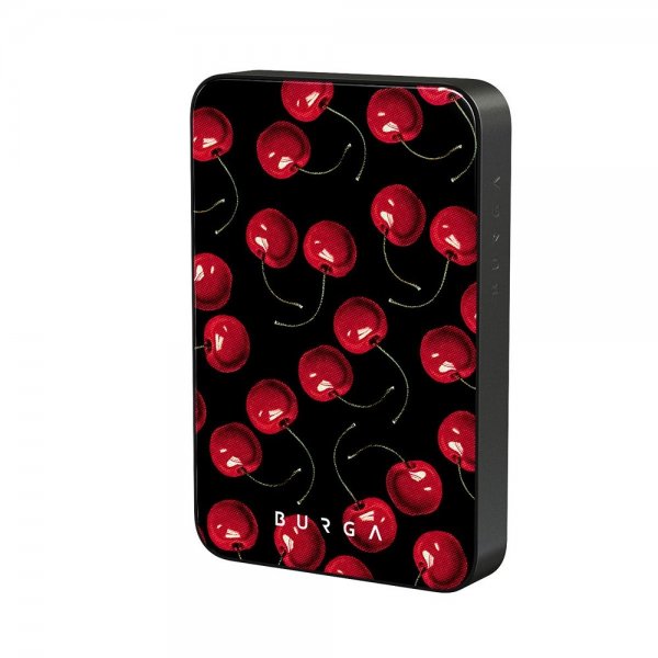 Burga Powerbank MagSafe 5000 mAh Cherrybomb Metallgrå