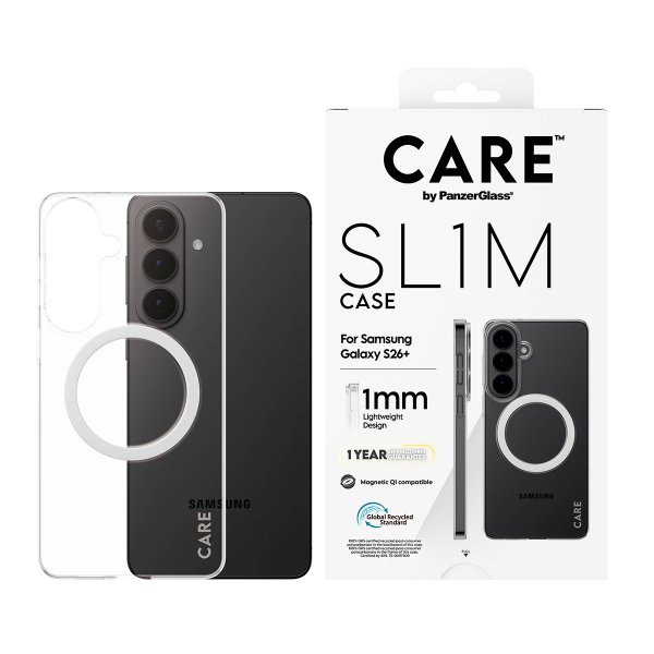 CARE by PanzerGlass Samsung Galaxy S26 Plus Skal SL1M Transparent