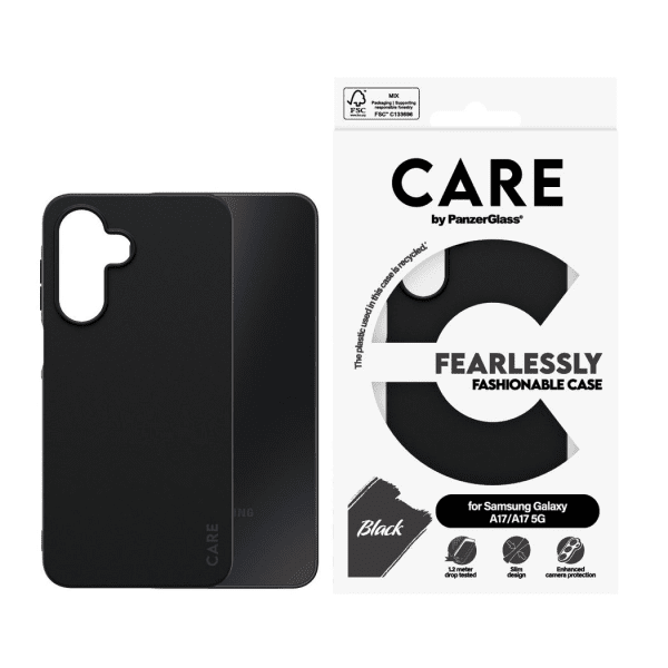 CARE by PanzerGlass Samsung Galaxy A17 Skal Fashionable Svart