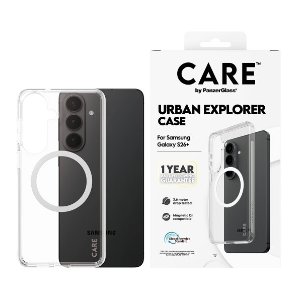CARE by PanzerGlass Samsung Galaxy S26 Plus Skal Urban Explorer MagSafe Transparent