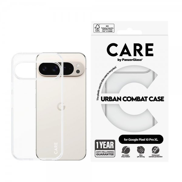 CARE by PanzerGlass Google Pixel 10 Pro XL Skal Urban Combat Transparent