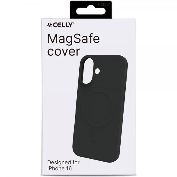 Celly iPhone 16 Skal CROMOMAG Svart