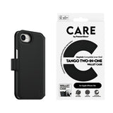 CARE by PanzerGlass iPhone 16e/17e Fodral Tango Two-in-One Wallet MagSafe Svart