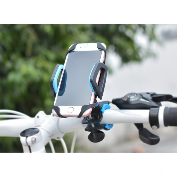 Deltaco Cykelhållare till Mobilen Roterbar Svart/Blå