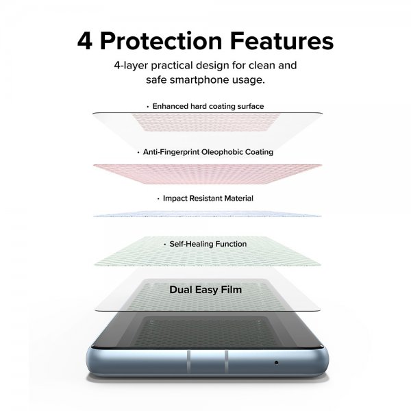 Ringke Google Pixel 7a Skärmskydd Dual Easy Film 2-pack