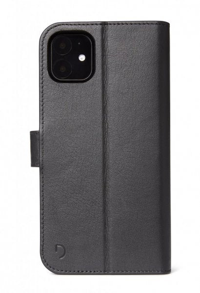 Decoded iPhone 11/Xr Fodral Löstagbart Skal Äkta Läder Svart