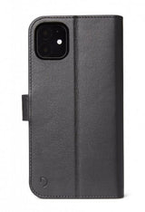 Decoded iPhone 11/Xr Fodral Löstagbart Skal Äkta Läder Svart