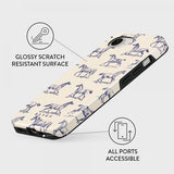 Burga iPhone 16e/iPhone 17e Skal Tough MagSafe Derby Race
