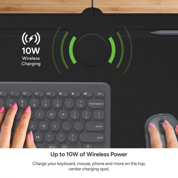 ZAGG Musmatta Desk Mat with Wireless Charging