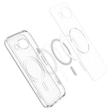 Spigen Google Pixel 10a Skal Ultra Hybrid MagFit Clear Graphite