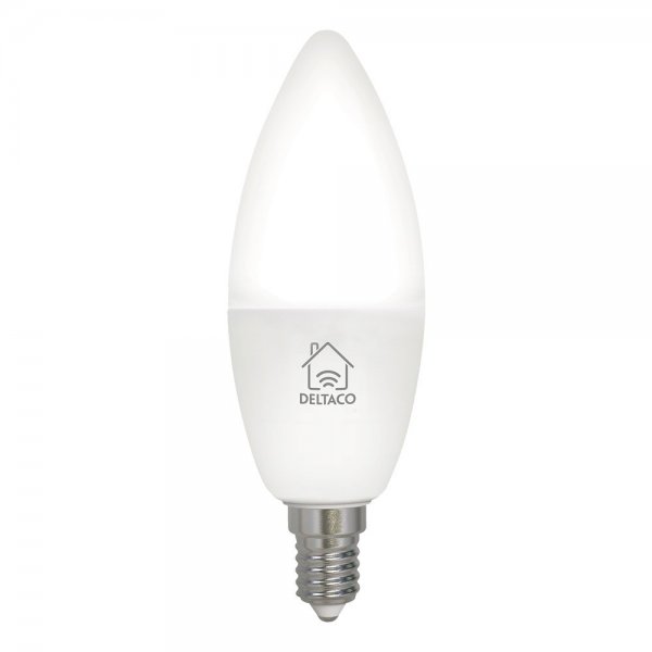 Deltaco Smart Home Dimbar LED-lampa E14 WiFi 4.5W