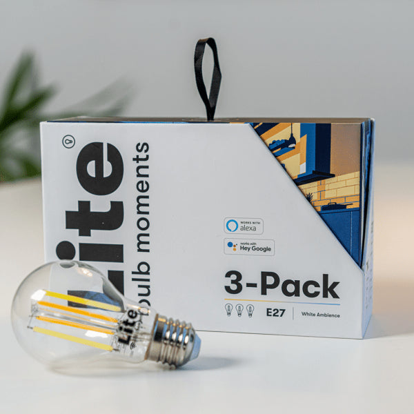 Lite bulb moments White Ambience E27 Filamentlampa - 3-Pack