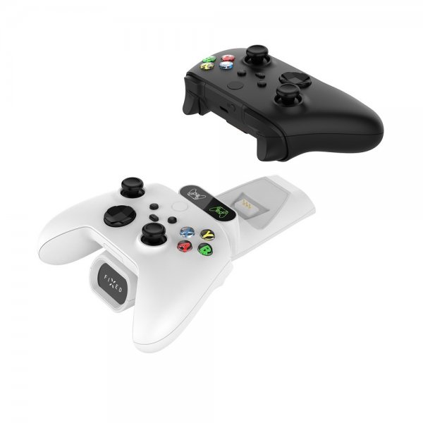 Fixed Dubbel Laddningsdocka till Xbox Series S, X och One Kontroller Vit