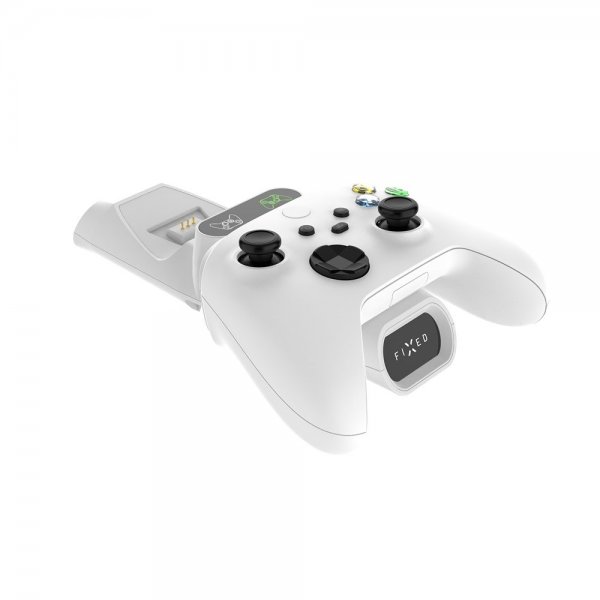Fixed Dubbel Laddningsdocka till Xbox Series S, X och One Kontroller Vit
