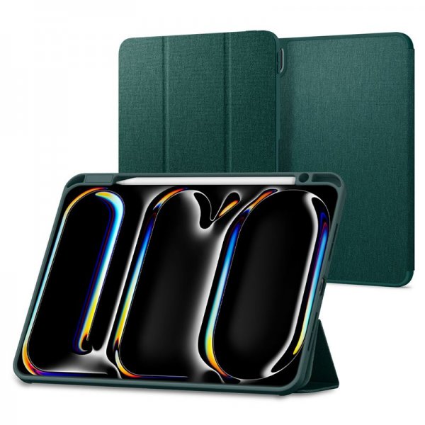 Spigen iPad Pro 11 (M4/M5) Fodral Urban Fit Midnight Green