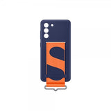 Samsung Original Galaxy S21 FE Skal Silicone Cover with Strap Navy
