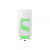 Samsung Original Galaxy S21 FE Skal Silicone Cover with Strap Vit